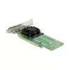 DeLOCK PCI Express x16 kortelė į 4 x vidinius NVMe M.2 Key M – mažo profilio formos faktorius