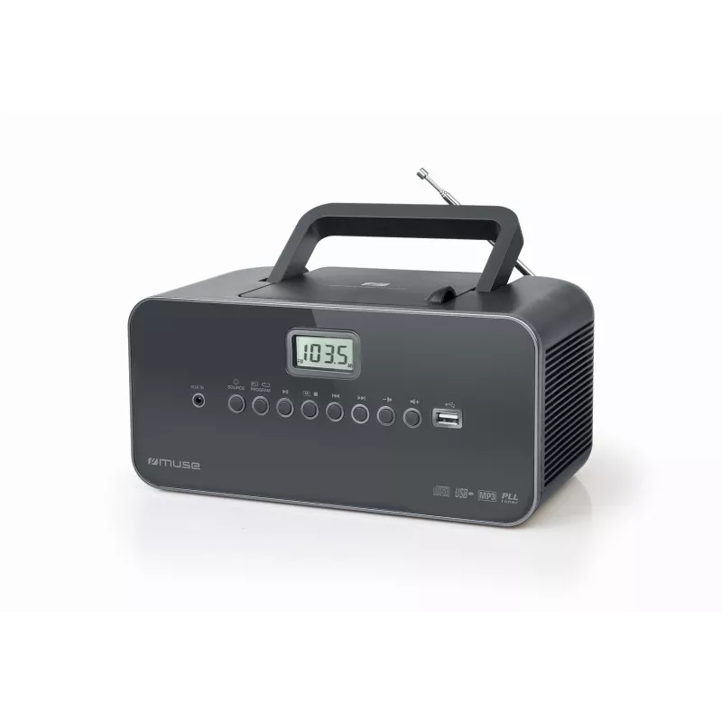 Muse M-28 DG CD grotuvas Nešiojamasis CD grotuvas Juodas