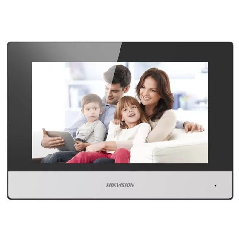 Hikvision DS-KH6320-WTE2 vaizdo domofono sistema 17,8 cm (7) juoda, pilka
