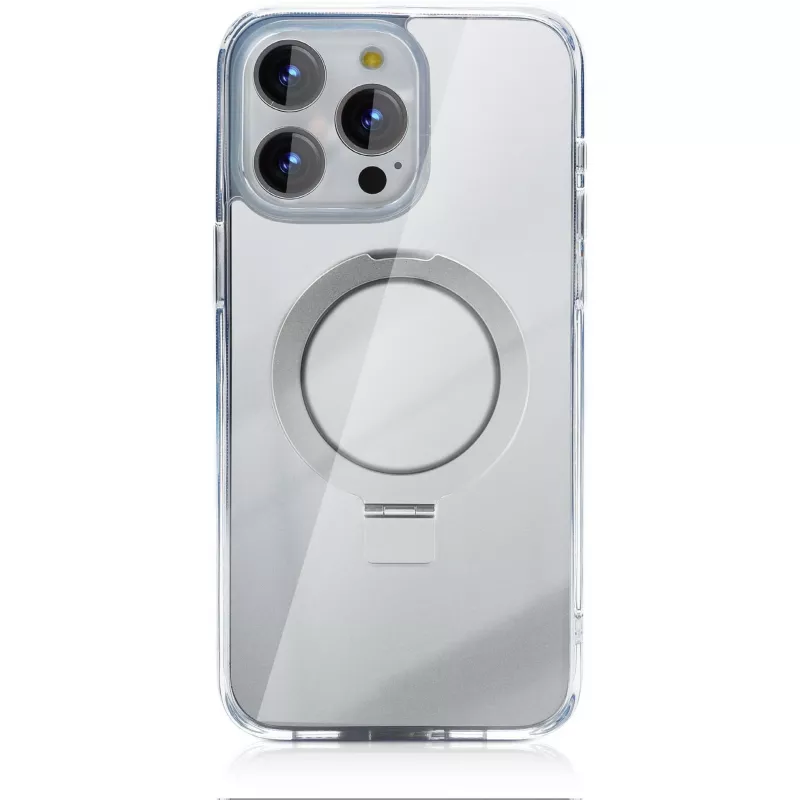StyleShell SHOCKFlex su stovo funkcija, permatomas telefono dėklas, iPhone 16 Pro Max, suderinamas su MagSafe