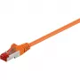 Wentronic Goobay CAT 6 komutacinis kabelis, S/FTP (PiMF), Oranžinis, 10 m - LSZH be halogenų, Varis (93469)