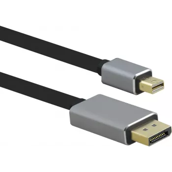 „DisplayPort“ laidas Helos 288472 Mini DisplayPort 1 m juoda pilka
