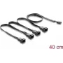Vidinis maitinimo kabelis DELOCK 84540 — 4 kontaktų PWM į 4×4 kontaktų PWM skirstytuvas, 0,4 m