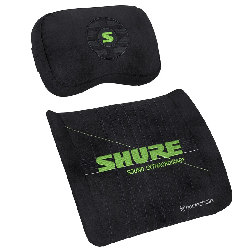 Atminties putos pagalvėlių rinkinys noblechairs Shure Edition GAGC-343 – juosmens ir galvos atramos pagalvėlės