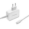 Maitinimo adapteris QOLTEC 51039 65W AC-to-DC 220–240V 20.3V/3.25A Type C balta, 1.7 m kabelis
