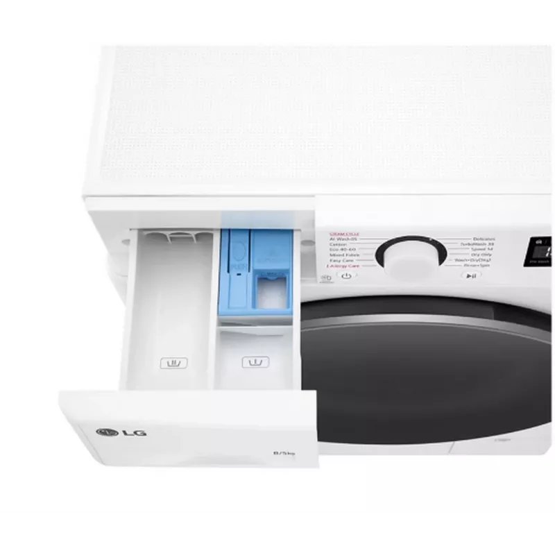 LG F2DR508S1W skalbimo mašina su džiovykle 8 kg / 5 kg 1400 aps./min. balta