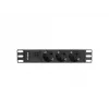 Lanberg PDU-03E-0200-BK maitinimo paskirstymo blokas (PDU) 3 kintamosios srovės lizdai 1U juoda