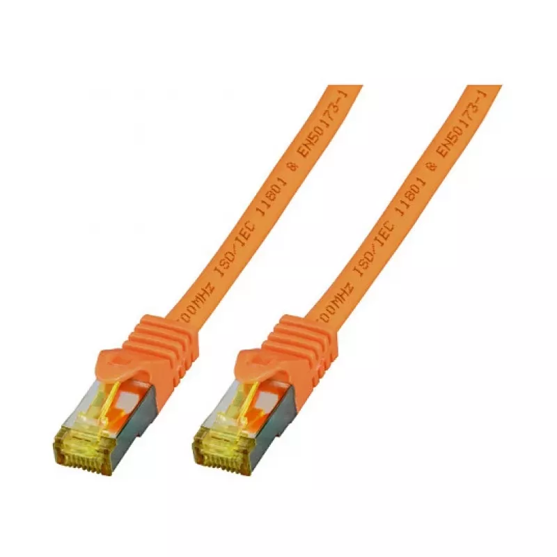 EFB-Elektronik RJ45 komutacinis kabelis Cat.6A S/FTP LSZH Cat.7 neapdorotas kabelis oranžinis 0,5 m