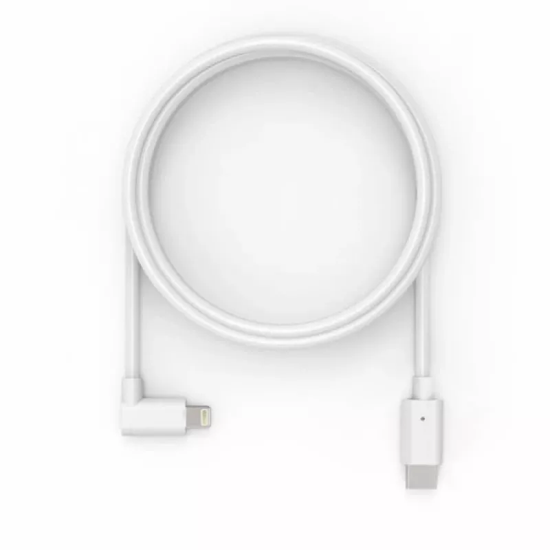 Compulocks 6ft USB-C Male to 90 Degree Lightning Charging kabelis Right Angle White