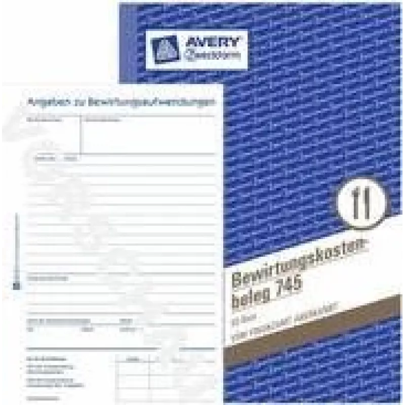 Avery 745 Mėlyna - Balta administravimo knyga (745)