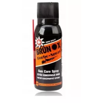 Tepalinis purškalas BRUNOX Turbo Spray Oil B100 — 100 ml valymo ir priežiūros alyva, pažymėta aplinkosauginiu pavojumi