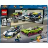 LEGO City rinkinys 60415 Policijos automobilio ir sportinio automobilio gaudynės — 213 dalių, 2 minifigūrėlės, amžius 6+