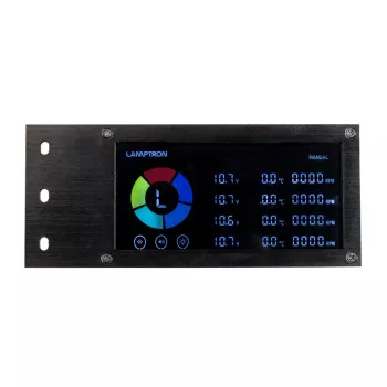 Lamptron SM436 PCI ventiliatoriaus ir RGB LED valdiklis, juodas