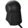 Laidinis stalinis brūkšninių kodų skaitytuvas QOLTEC 50857 — 1D/2D, USB, ABS korpusas, juodas, 1,75 m laidas