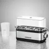 Kiaušinių virimo aparatas Rommelsbacher ER 300 — 3 kiaušinių, nerūdijantis plienas, 300 W, skaidrus dangtis
