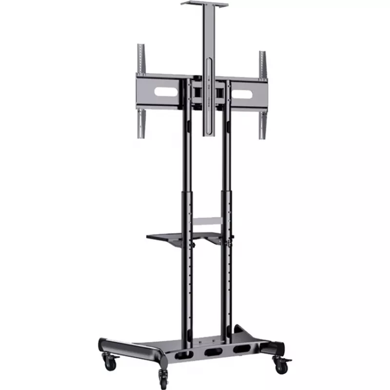 HAGOR HP Twin Stand HD - vežimėlis - plokščiaekraniams / AV įrangai - juoda - ekrano dydis: 140-213 cm (55-84) - tvirtinimo sąsaja: iki 800 x 500 mm (8210)