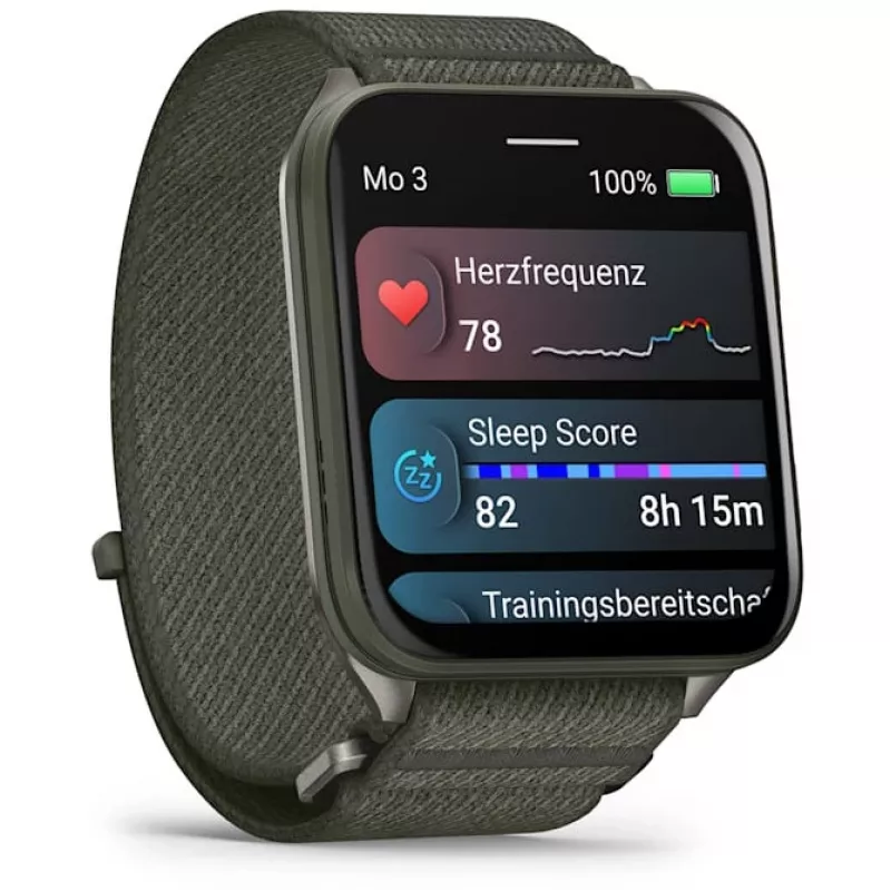 Garmin Venu X1 5,08 cm (2 colių) AMOLED skaitmeninis 448 x 486 pikselių jutiklinis ekranas pilkas su Wi-Fi GPS (palydovinis)