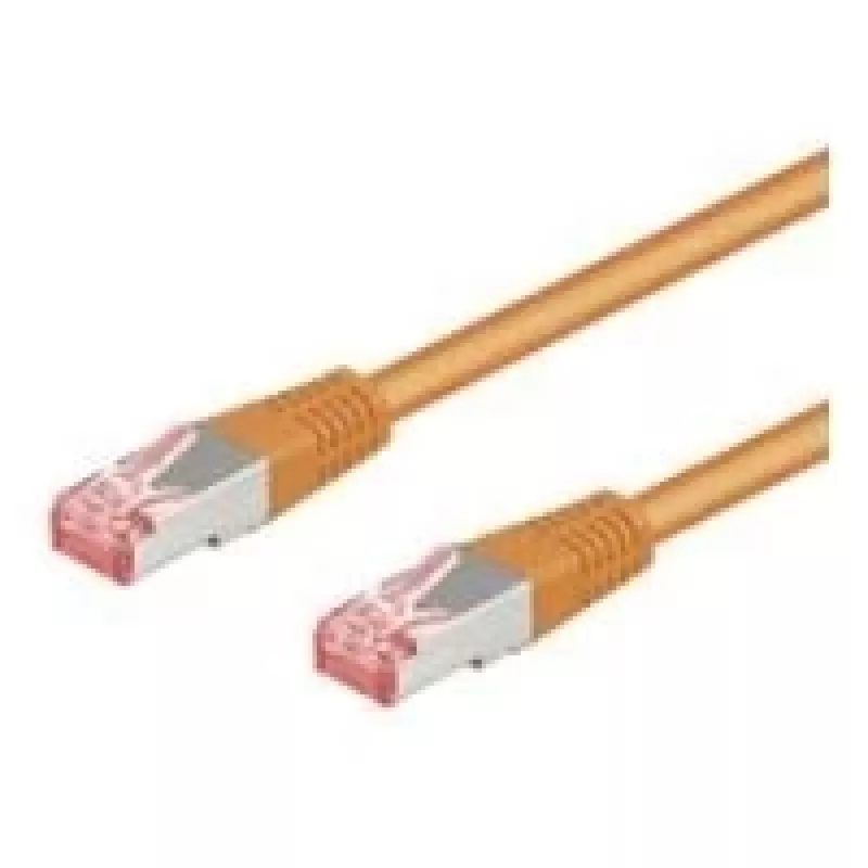 Wentronic Goobay CAT 6 kištukinis laidas, S/FTP (PiMF), orandžinis, 20 m – LSZH be halogenų, varinis (93472)