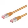 Wentronic Goobay CAT 6 kištukinis laidas, S/FTP (PiMF), orandžinis, 20 m – LSZH be halogenų, varinis (93472)