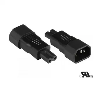 GoodConnections C14 > C7 (ST-BU) IEC prietaiso maitinimo adapteris, juodas