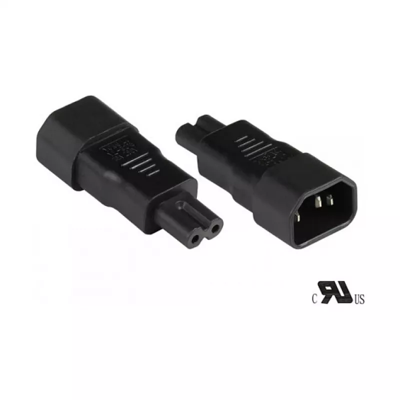 GoodConnections C14 > C7 (ST-BU) IEC prietaiso maitinimo adapteris, juodas