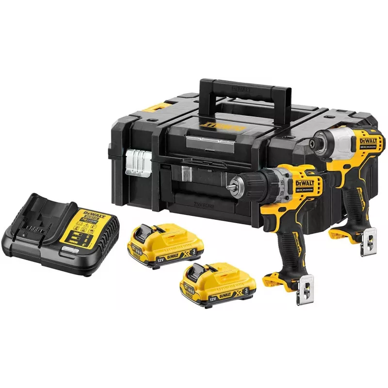 DeWALT DCK2110L2T-QW elektrinis suktuvas/smūginis suktuvas Juoda, Geltona