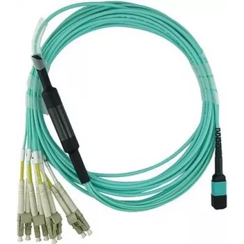 Tinklo kabelis BlueOptics CBX-STH008BPQ-MXXN-UC4N-003M MTP-4xLC Multimodinis OM4 3 metrai mėlynas