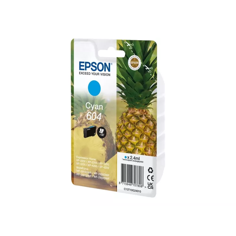 Epson 604 rašalo kasetė 1 vnt. Originali standartinės išeigos Žydra