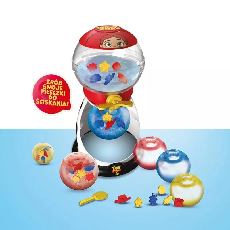 Mokomasis spaudomų kamuoliukų kūrimo rinkinys Cobi Toy Story 5 – modelis CHA-08513, amatų rinkinys minkštiems spaudomiems kamuoliukams gaminti