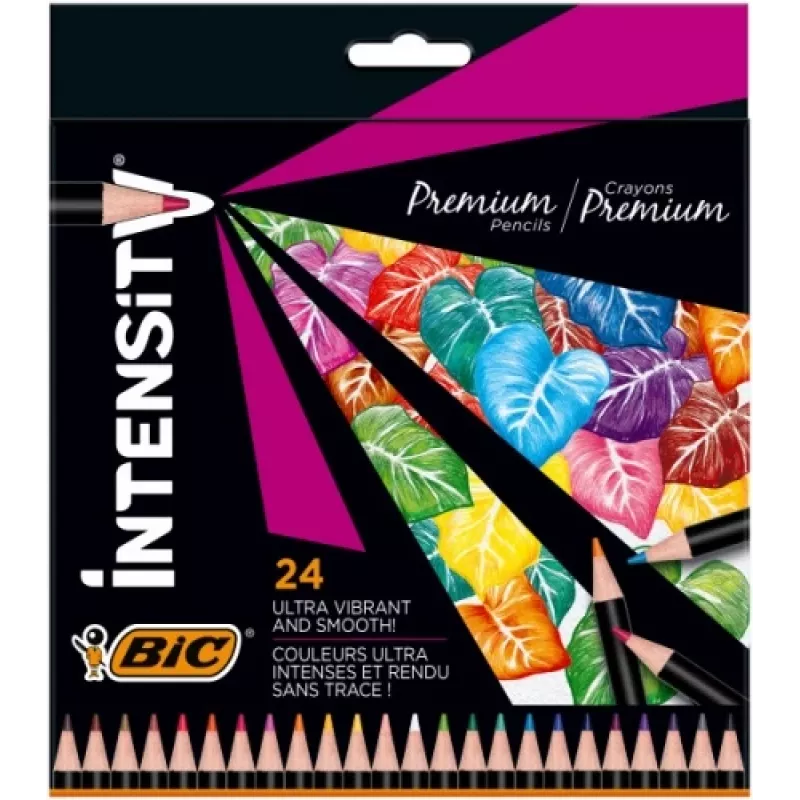 BIC spalvoti pieštukai Intensity 24 spalvos 967823