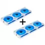LIAN LI UNI FAN SL-INF 120 ARGB Reverse Blade PWM ventiliatorių rinkinys - 6 vnt., baltas