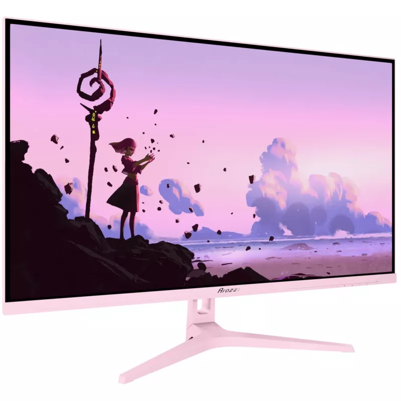 Kompiuterio monitorius Arozzi Nova 32 coliai (80 cm) 2560×1440 Quad HD LED 1 ms 16:9 Rožinė su garsiakalbiais ir VESA