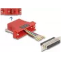 DeLOCK D-Sub 25 kontaktų lizdas į RJ45 lizdą surinkimo rinkinys raudonas VGA RJ-45