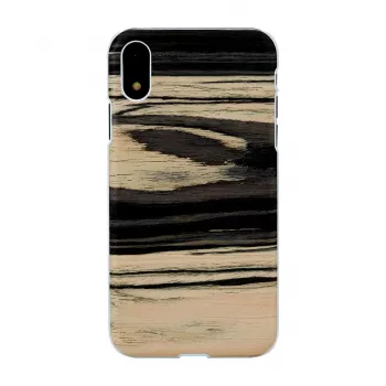 man and wood telefono dėklas, skirtas iPhone XR — baltojo juodmedžio apdaila