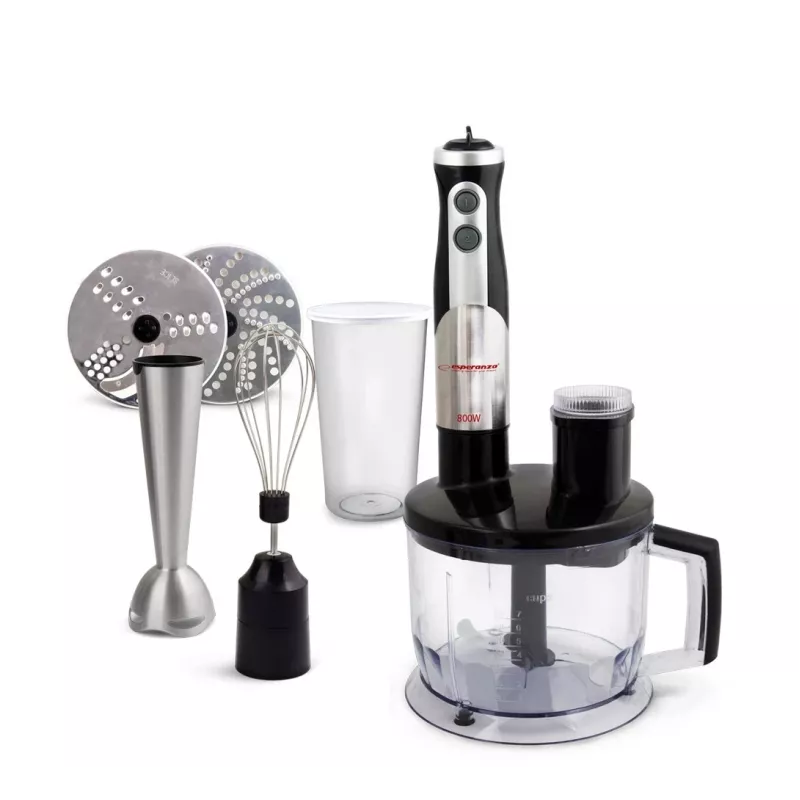 Panardomasis blenderis Esperanza EKM004 0,6 L 800 W juodas, sidabrinis, permatomas