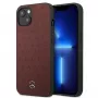 Mercedes MEHCP13SPSQRE iPhone 13 mini 5,4 Raudonas/raudonas kietas dėklas Oda Žvaigždžių raštas