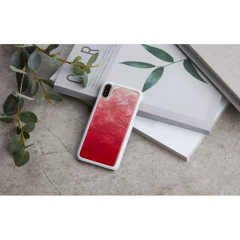 Telefono dėklas iKins, skirtas iPhone XS / iPhone X — Pink Lake White apsauginis dangtelis