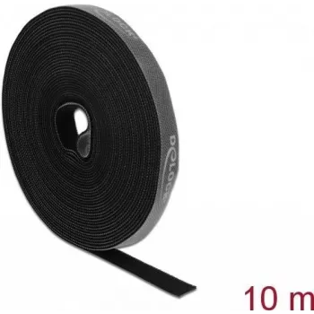 Montavimo juosta DeLOCK Velcro juosta ant ritinėlio Ilg. 10 m x Pl. 15 mm pilka
