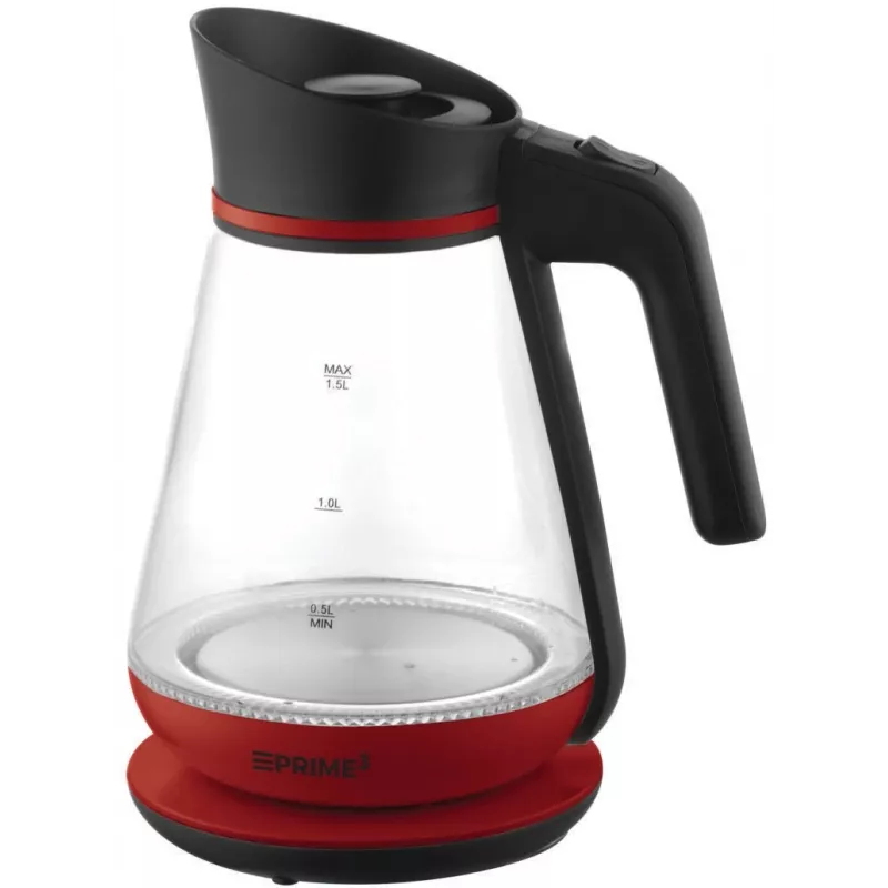 Elektrinis virdulys PRIME3 1,5 L 2200 W raudonas permatomas