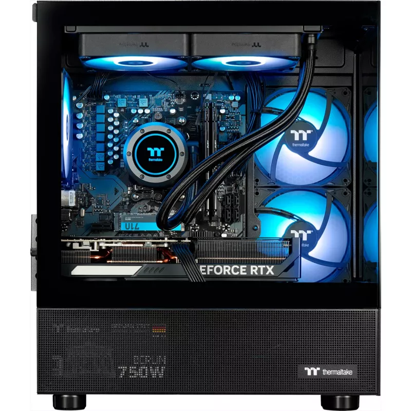 FTW RTX 5070, žaidimų kompiuteris juodas, Windows 11 Home