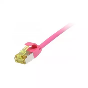 komutacinis kabelis RJ45, CAT6A 500 MHz, 1,0 m, purpurinis, U/FTP, plonas apvalus d=3,8 mm, TPE/LSZH (Superflex), AWG32, su Cat.7 neapdorotu kabeliu, Synergy 21 (S217383V3)