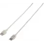 Renkforce USB 2.0 jungiamasis kabelis [1x USB 2.0 kištukas A - 1x USB 2.0 lizdas A] 3,00 m permatomas (RF-4538152)