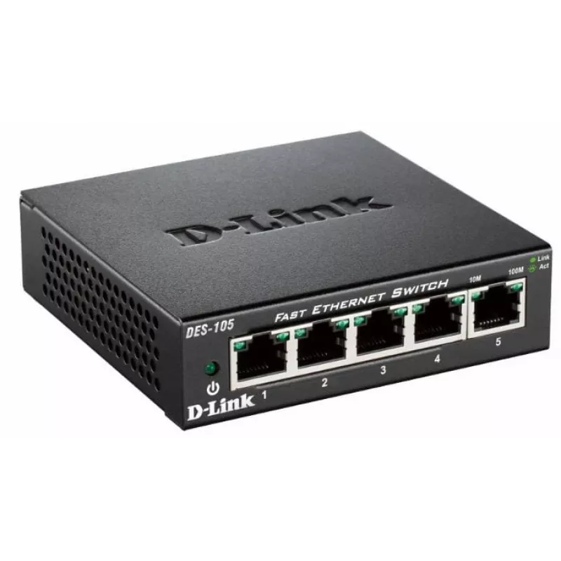 D-Link DES-105 nevaldomas L2 juodas