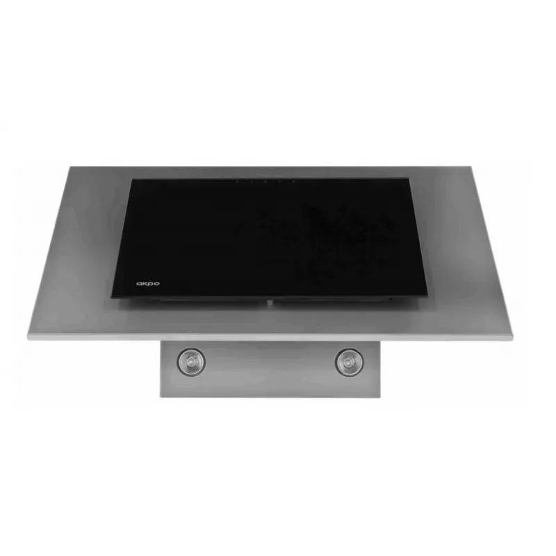 Virtuvinis gartraukis AKPO WK-4 Nero Eco 60, 600 mm, plienas ir grūdintas stiklas, 326 m³/h, aliumininis riebalų filtras, 55–61 dB