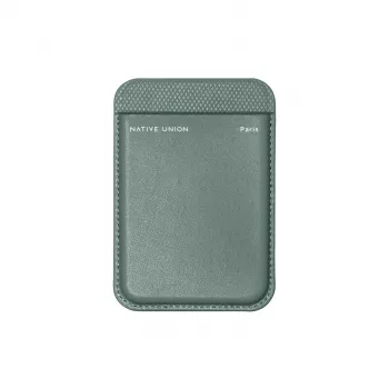 Dėklo-piniginė native union (Re) Classic žalios spalvos, suderinama su iPhone 15/15 Pro/15 Plus/15 Pro Max, iPhone 14/14 Pro/14 Plus/14 Pro Max, iPhone 13/13 Pro