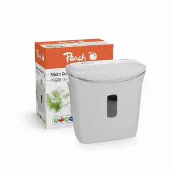 Mikro pjovimo smulkintuvas PS600-06, popieriaus smulkintuvas, baltas