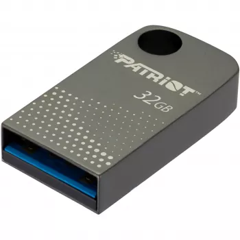 Patriot FLASHDRIVE Tab300 32GB USB 3.2 120MB/s, mini, aliuminis, sidabrinė