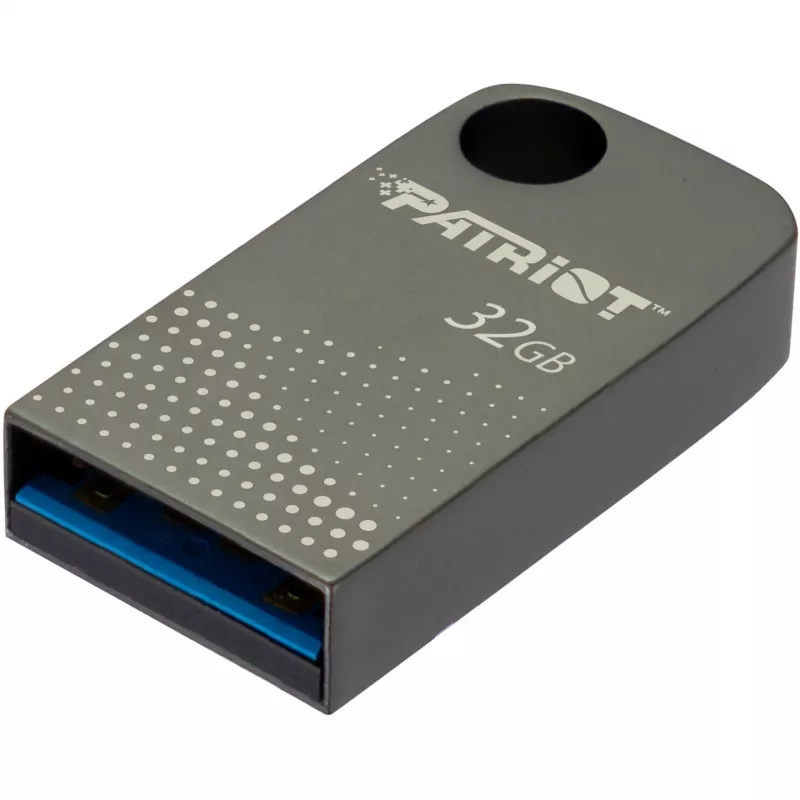Patriot FLASHDRIVE Tab300 32GB USB 3.2 120MB/s, mini, aliuminis, sidabrinė