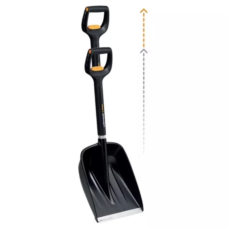 Fiskars automobilinis sniego kastuvas su teleskopine rankena X-SERIES