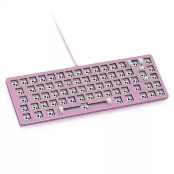 Klaviatūra Triton GMMK 2 65% USB laidinė mechaninė RGB 67 klavišų JAV anglų k. rožinė